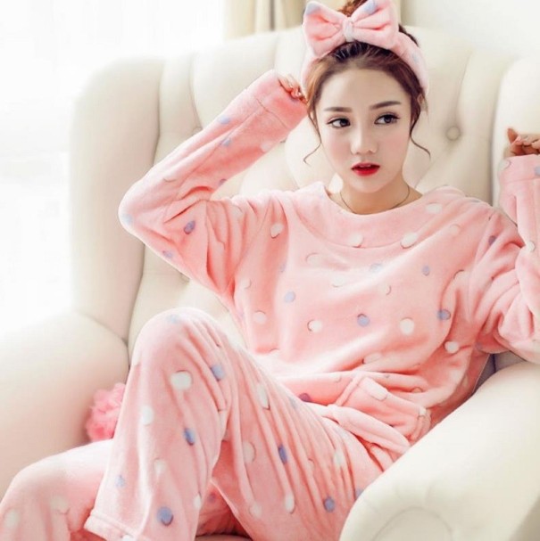 Damenpyjama P2874 rosa L