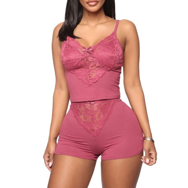 Damenpyjama P2895 rosa XS