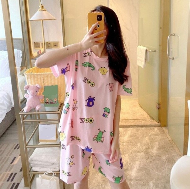 Damenpyjama P2944 rosa XS