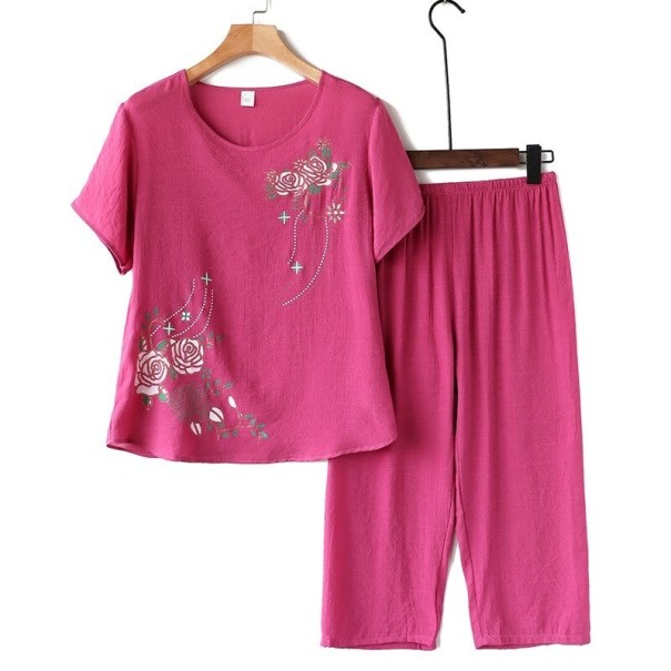 Damenpyjama P2979 fuchsia 3XL