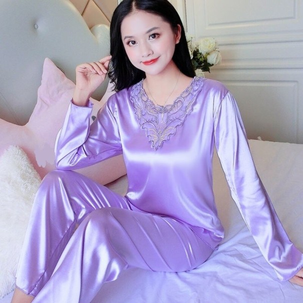 Damenpyjama P3021 hellviolett L