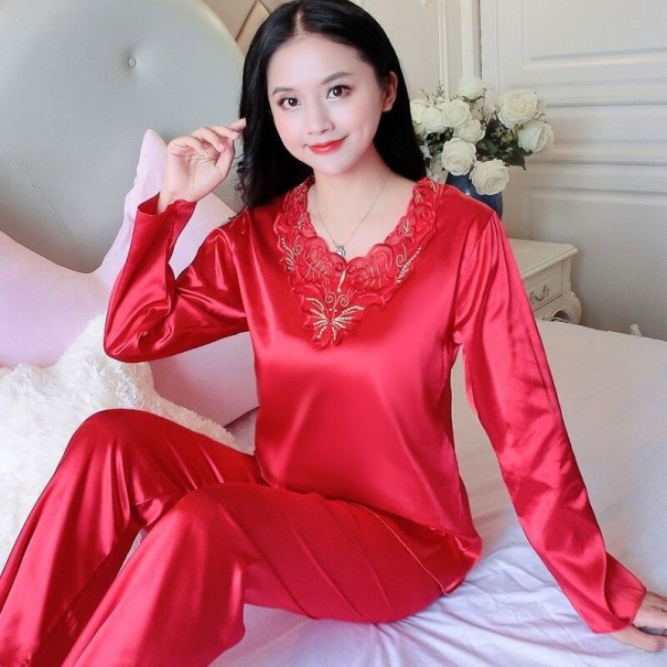 Damenpyjama P3021 rot M