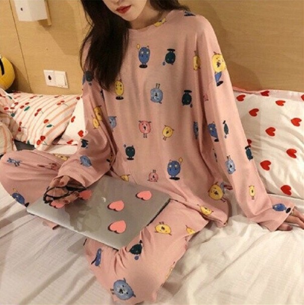 Damenpyjama P3032 rosa S