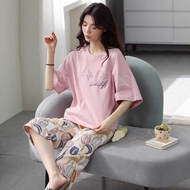 Damenpyjama P3101 rosa S