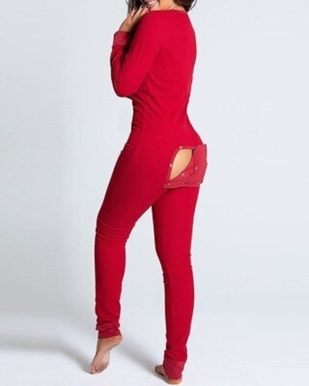 Damenpyjama P3115 rot M