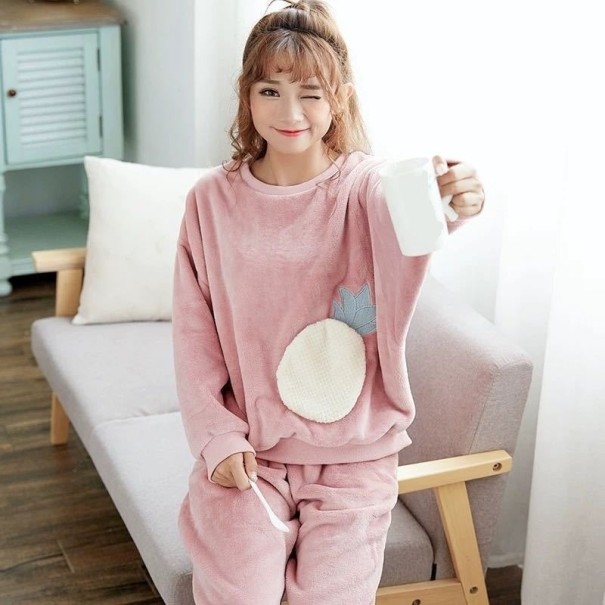 Damenpyjama P3119 rosa M