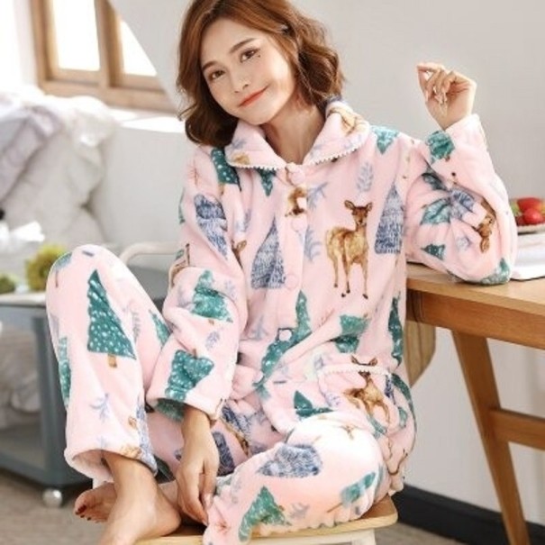 Damenpyjama P3143 hellrosa S