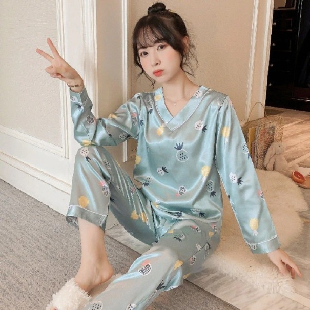 Damenpyjama P3151 türkis L