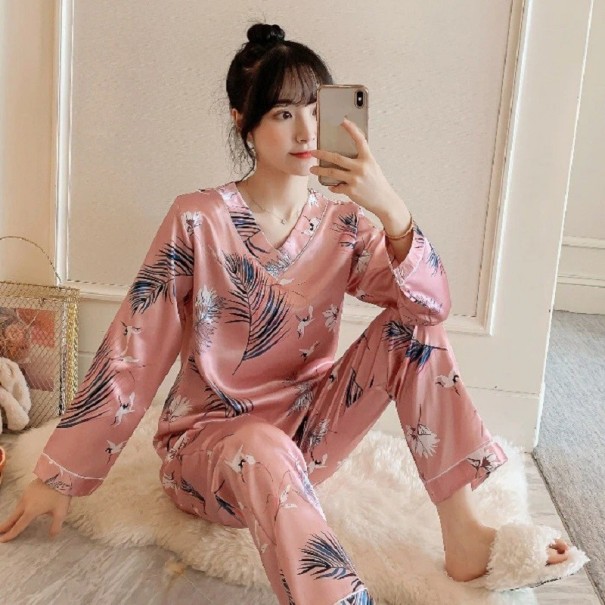 Damenpyjama P3152 rosa S