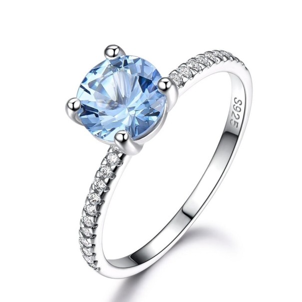 Damenring D1450 hellblau 5