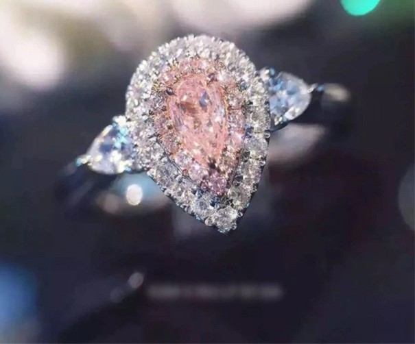 Damenring D1492 rosa 4,5