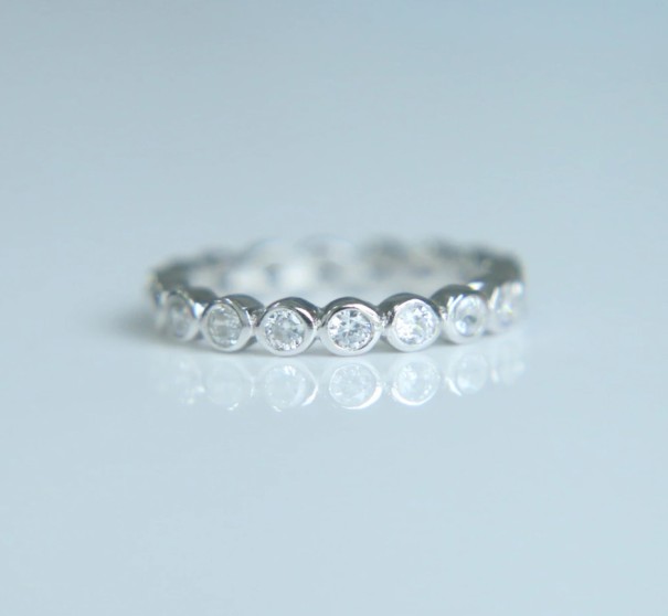 Damenring D1589 silbern 6