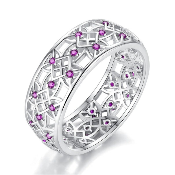 Damenring D2251 lila 9