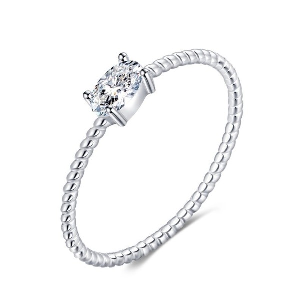 Damenring D2302 silbern 9