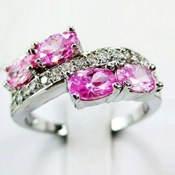 Damenring D2957 rosa 8
