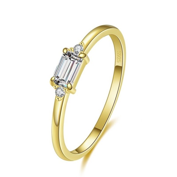 Damenring D861 golden 5 2