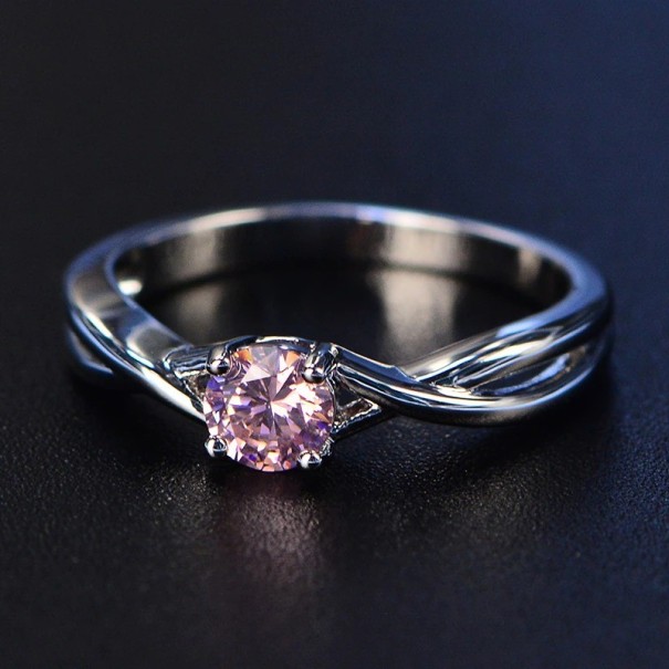 Damenring D976 rosa 8