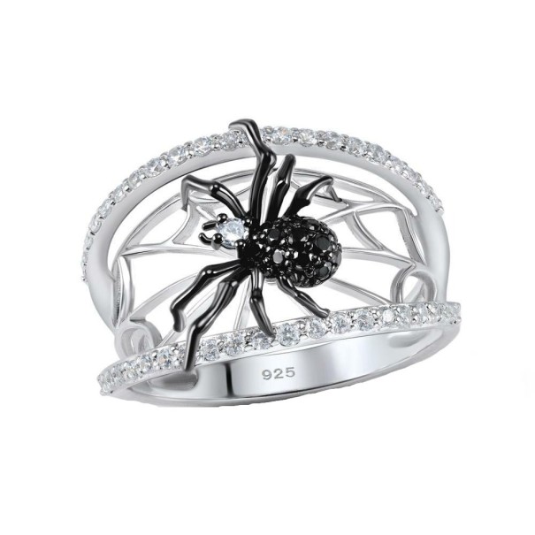 Damenring mit einer Spinne D2369 7