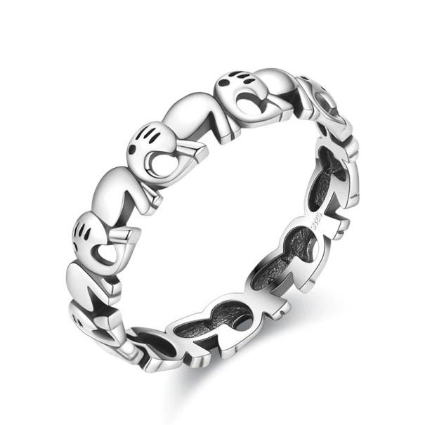 Damenring mit Elefant D1640 7