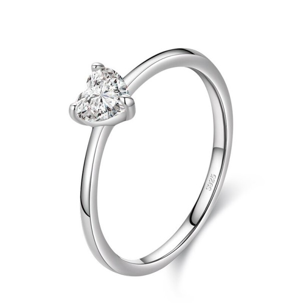 Damenring mit Herz D1780 silbern 6