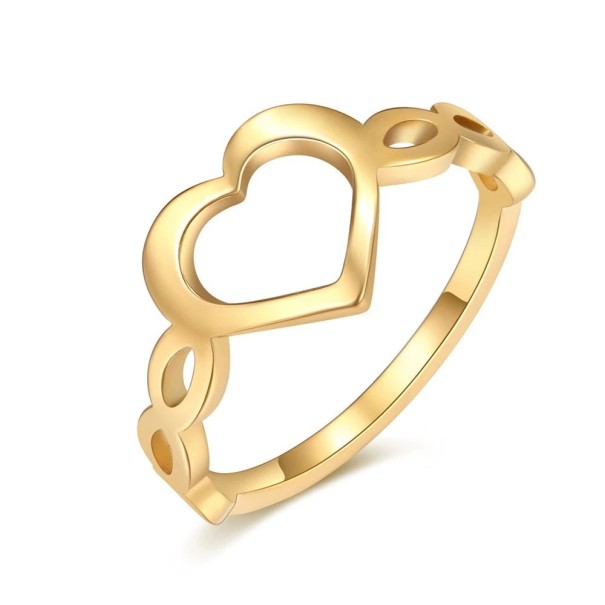 Damenring mit Herz D2712 golden 8