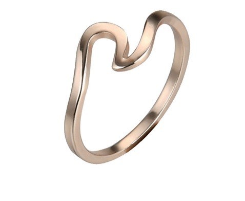 Damenring WAVE J1841 golden 10