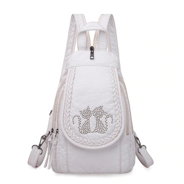 Damenrucksack E694 weiß 2