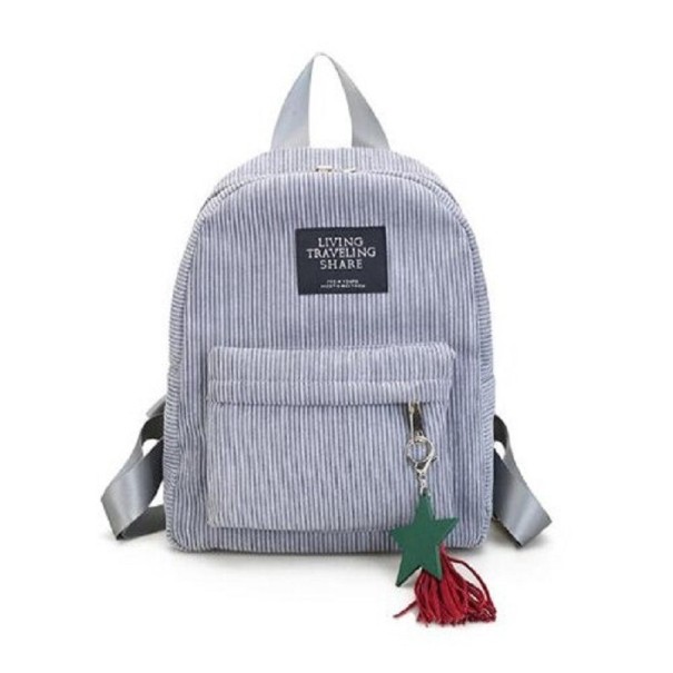 Damenrucksack mit Anhänger grau