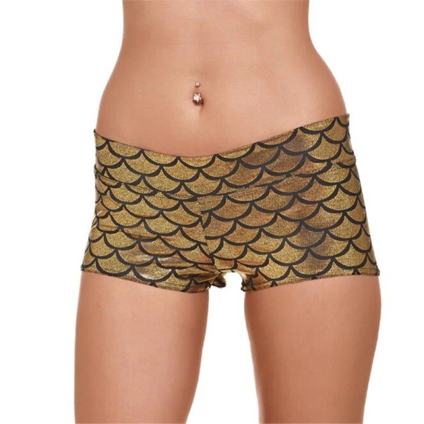 Damenshorts mit Muster A718 golden XL