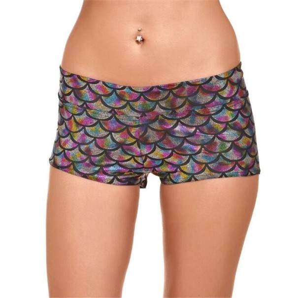 Damenshorts mit Muster A718 mehrfarbig 3XL