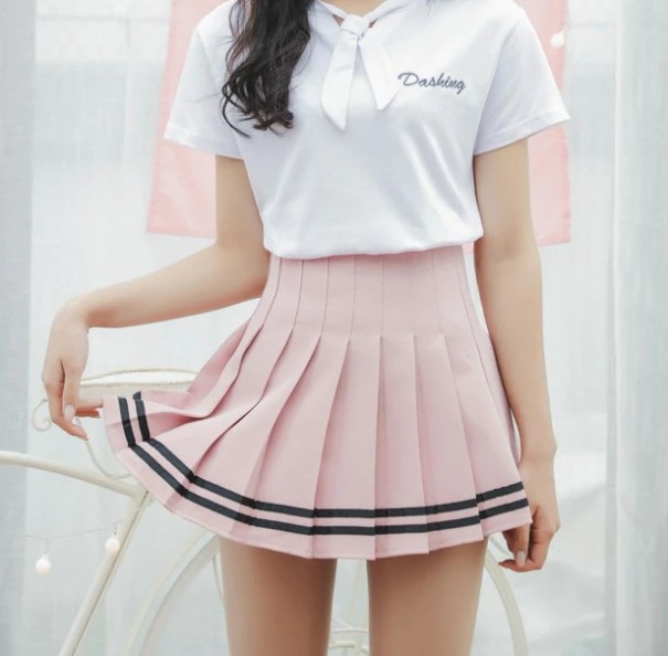 Damenshorts mit Rüschen A716 rosa M
