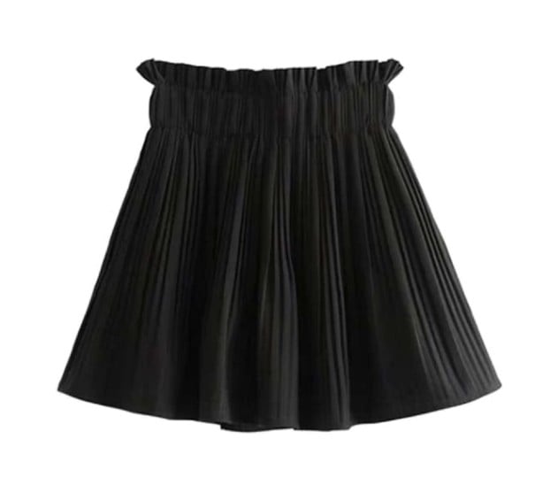Damenshorts mit Rüschen A905 schwarz XS