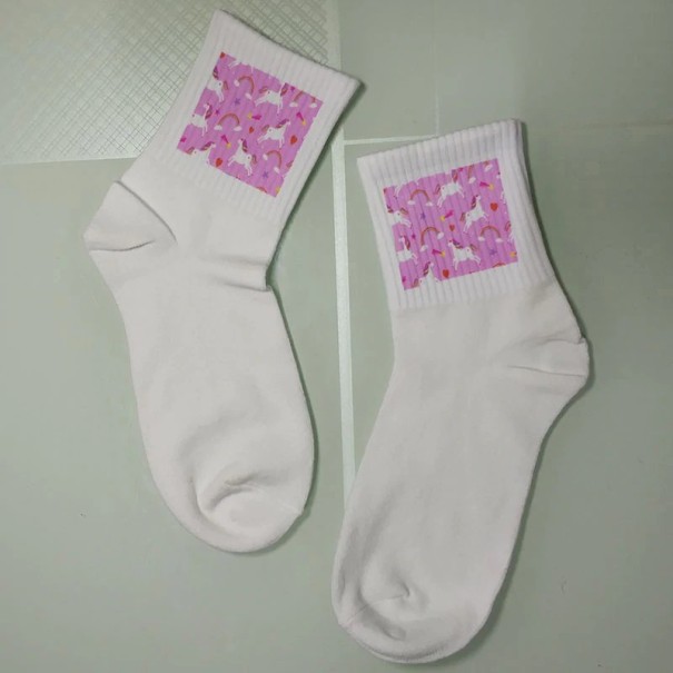 Damensocken mit Aufdruck 3