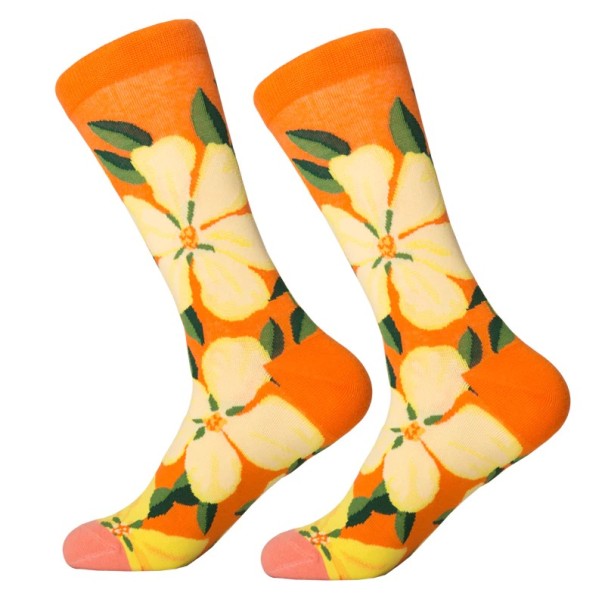 Damensocken mit Blumen 1
