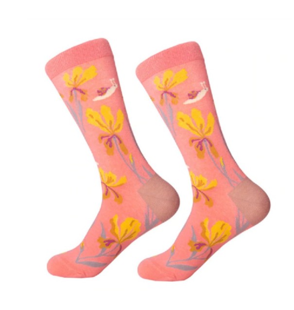 Damensocken mit Blumen 6