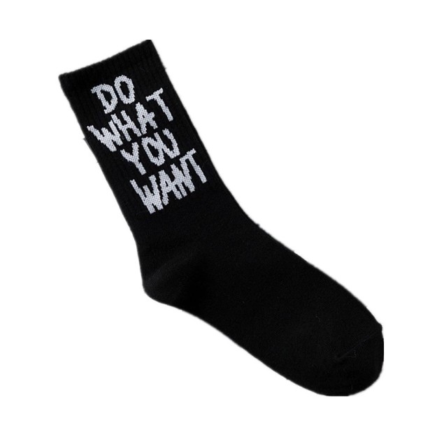 Damensocken mit lustiger Aufschrift schwarz