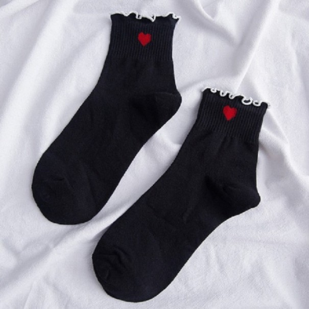 Damensocken mit Rüschen 1