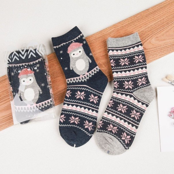 Damensocken mit Weihnachtsmotiven – 2 Paar 1