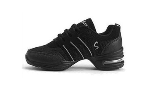 Damentanzschuhe A448 schwarz-weiß 35