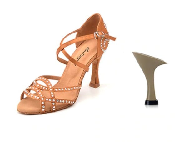 Damentanzschuhe A475 braun 40 7,5 cm