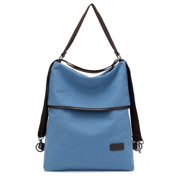 Damentasche und Rucksack 2 in 1 blau