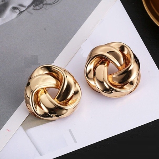 Dameøreringe H765 guld 35 mm