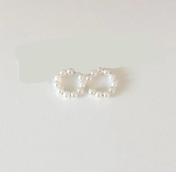Dameøreringe med perler 1