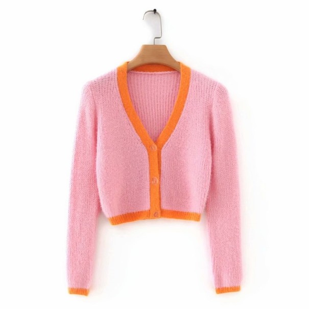 Dameplys med knapper G222 rosa