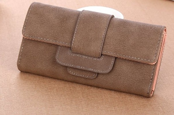 Damepung i smukt design J2801 brun