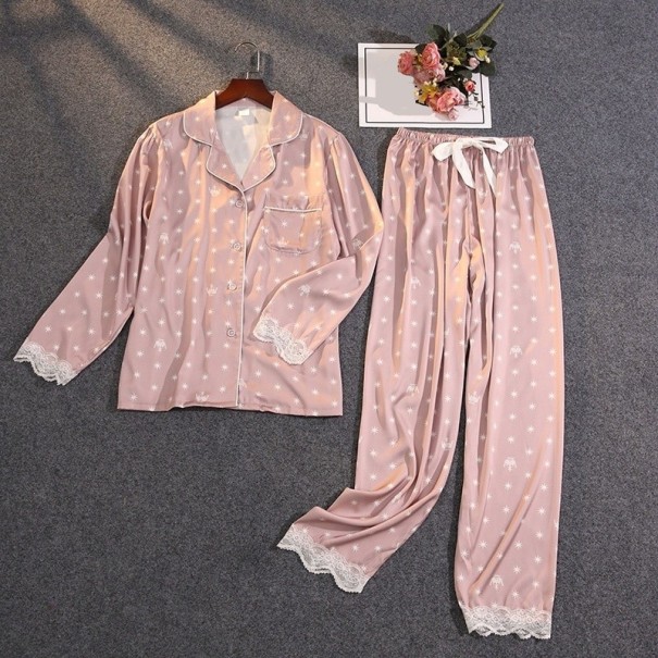 Damepyjamas P2671 rosa M
