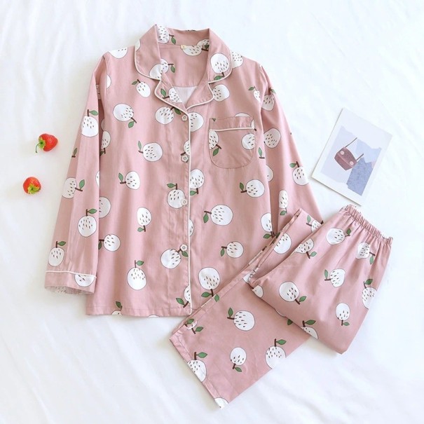 Damepyjamas P2689 rosa L