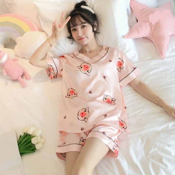 Damepyjamas P2842 rosa L