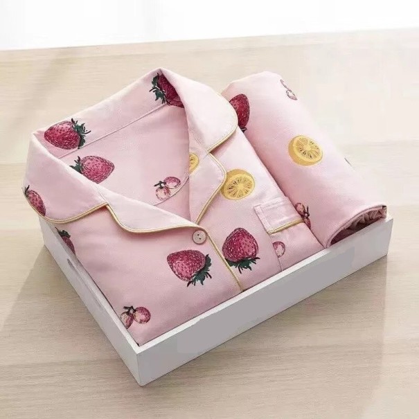 Damepyjamas P2896 rosa M