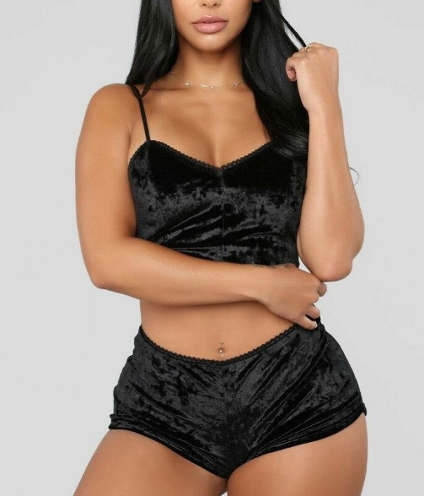 Damepyjamas P2941 sort XS